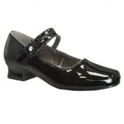 Josmo Girls Flower Mary Jane Dress Shoes. (Little Kids/Big Kids). - Black Patent, 2